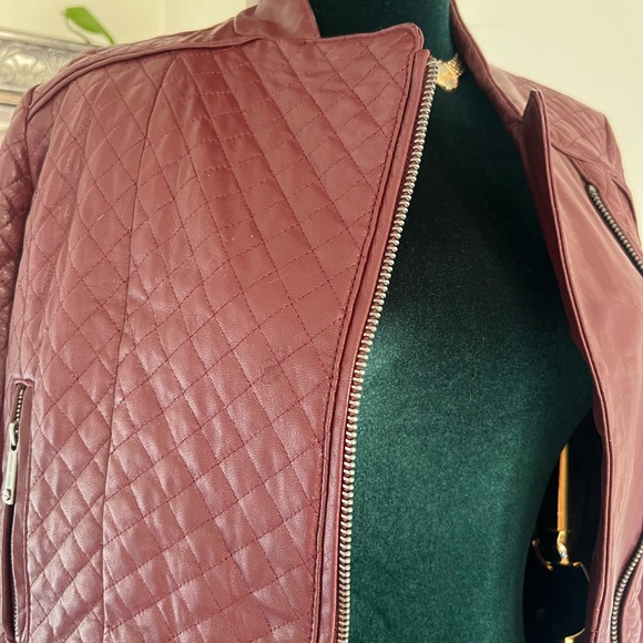 Michael Kors Leather Jacket - Picture 2 of 8